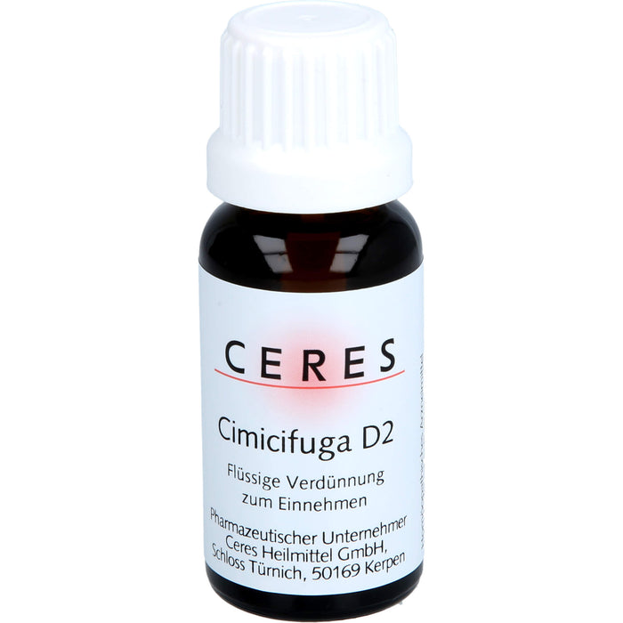 Ceres Cimicifuga D2 Dil., 20 ml Lösung