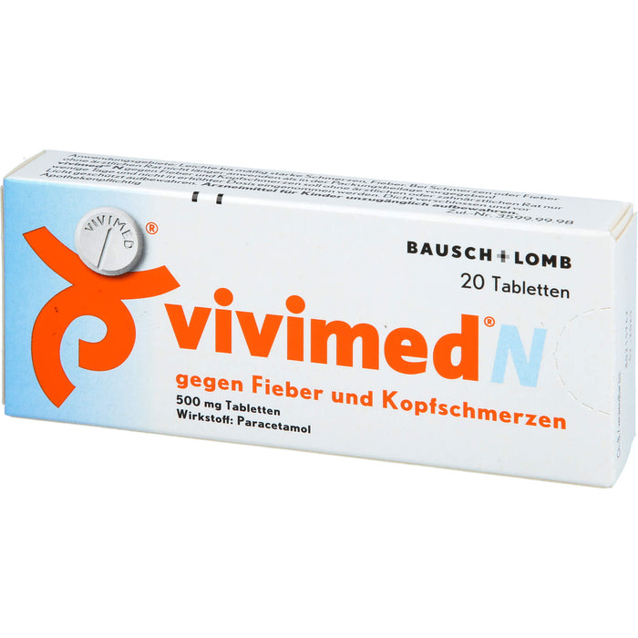 vivimed N gegen Fieber und Kopfschmerzen, 20 St. Tabletten