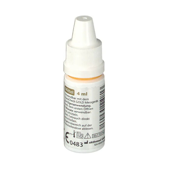 Aktivmed GlucoCheck Gold Kontrolllösung mittel, 4 ml Lösung