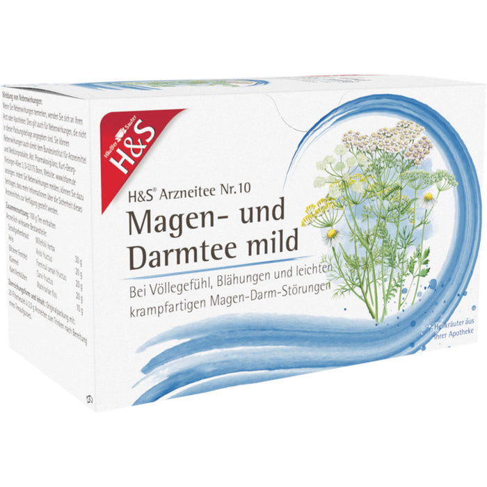 H&S Arzneitee Nr. 10 Magen- und Darmtee mild, 20 St. Filterbeutel