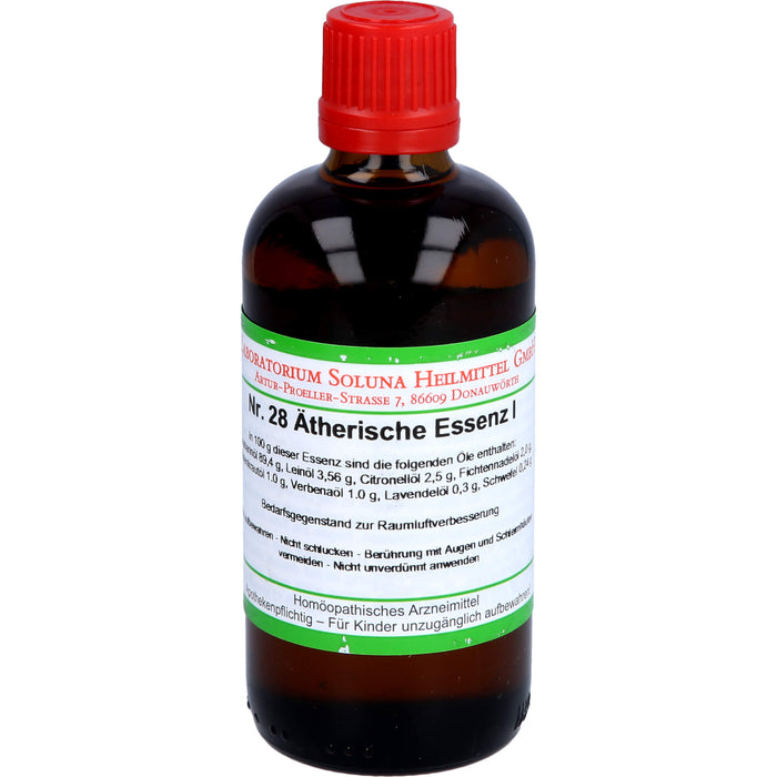 SOLUNA Nr.28 Ätherische Essenz I, 100 ml Lösung