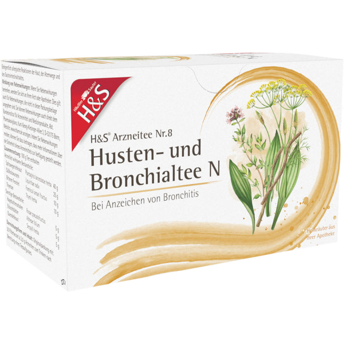 H&S Arzneitee Nr. 8 Husten- und Bronchialtee N, 20 St. Filterbeutel