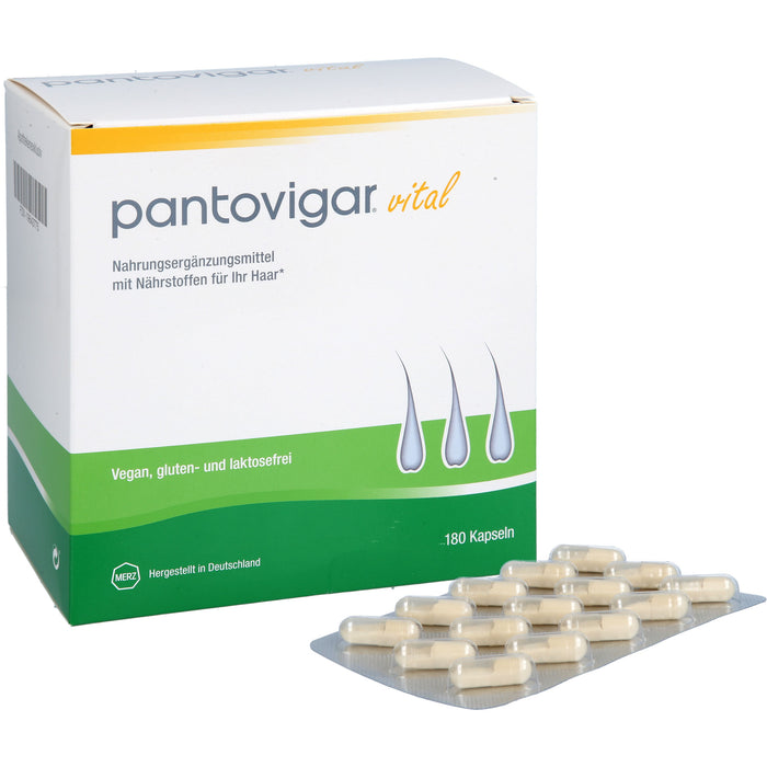 Pantovigar vital Kapseln für normales Haarwachstum, 180 St. Kapseln
