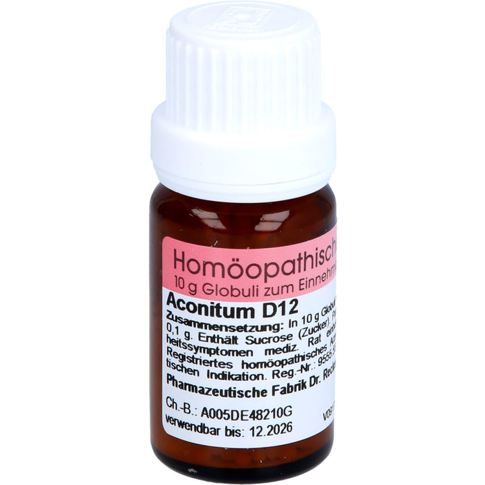 Dr. Reckeweg Aconitum D12 Globuli, 10 g Globuli