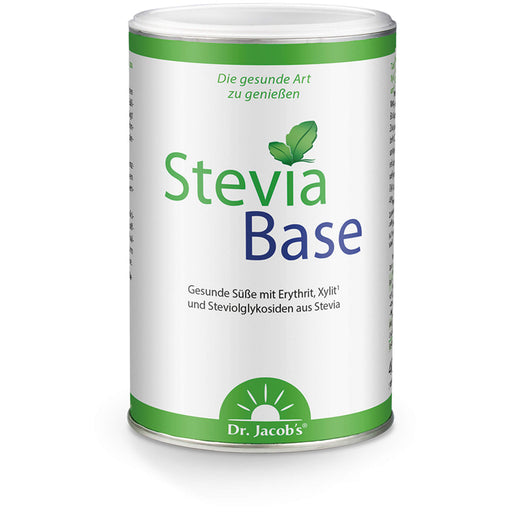 Dr. Jacob's SteviaBase Zuckerersatz mit Erythrit Xylit Stevia, 400 g Pulver