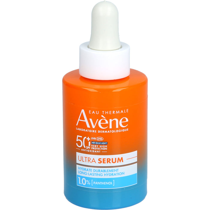 Avène Ultra Serum Feuchtigkeit LSF 50+ schützt vor UVB, UVA + HEV Blue Light Filter spendet Feuchtigkeit, 30 ml Lösung