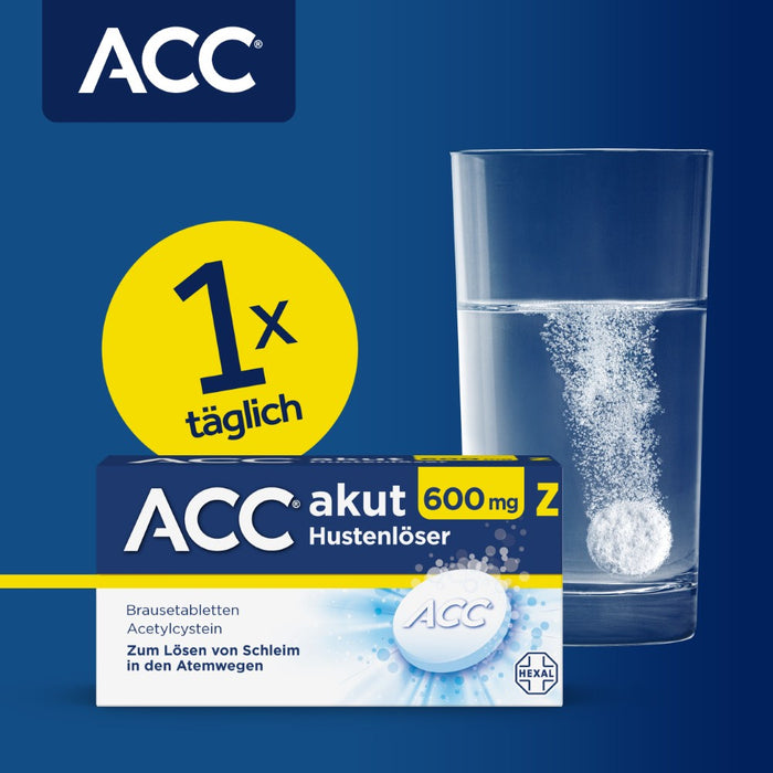 ACC akut 600 mg Z Hustenlöser Brausetabletten, 20 pcs. Tablets