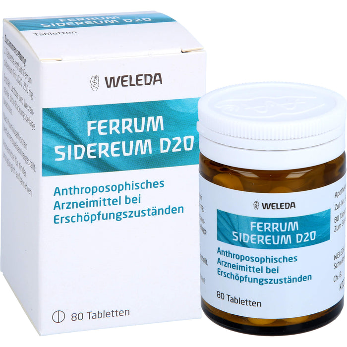 Ferrum sidereum D20 Weleda Tabletten, 80 St. Tabletten