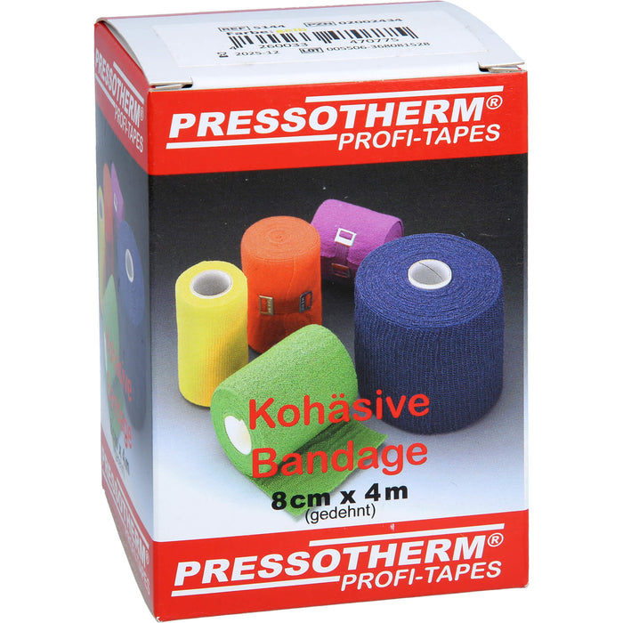 Pressotherm Kohäsive Bandage 8cmx4m gelb, 1 St BIN