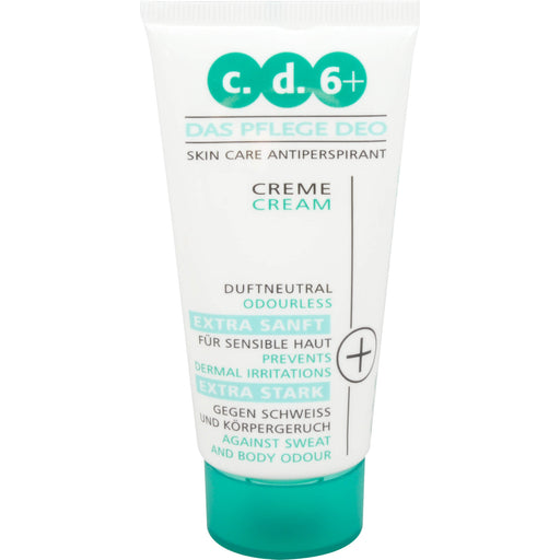 c.d.6+ Pflegedeo Creme extra stark für sensible Haut, 50 ml Creme