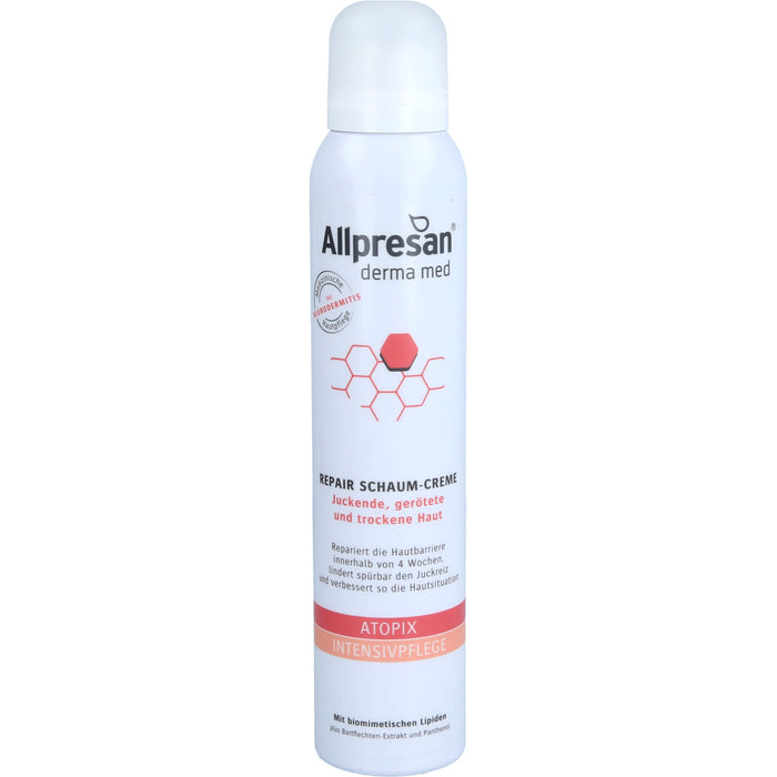 Allpresan Derma med Atopix Intensivpflege Repair Schaum-Creme für juckende, gerötete und trockene Haut, 200 ml Creme