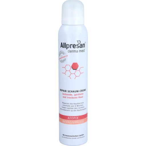 Allpresan Derma med Atopix Intensivpflege Repair Schaum-Creme für juckende, gerötete und trockene Haut, 200 ml Creme