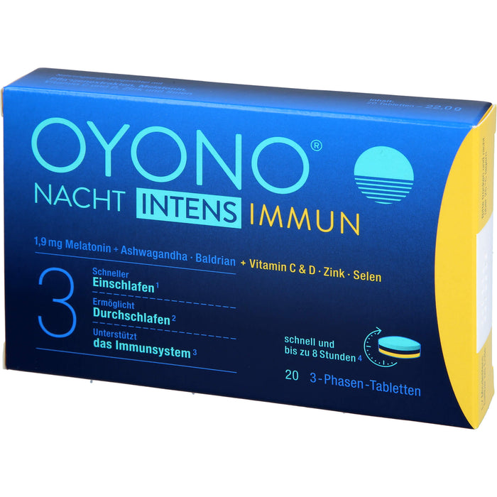 OYONO Nacht Intens Immun 3-Phasen Tabletten, 20 St. Tabletten