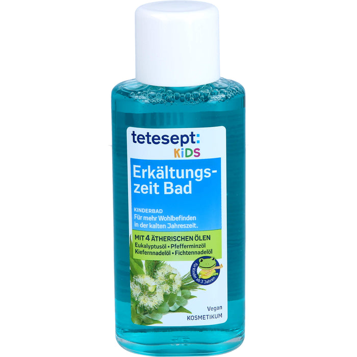 Tetesept Kinderbad Erkältungszeit Bad mit 5 ätherischen Ölen, 125 ml Lösung