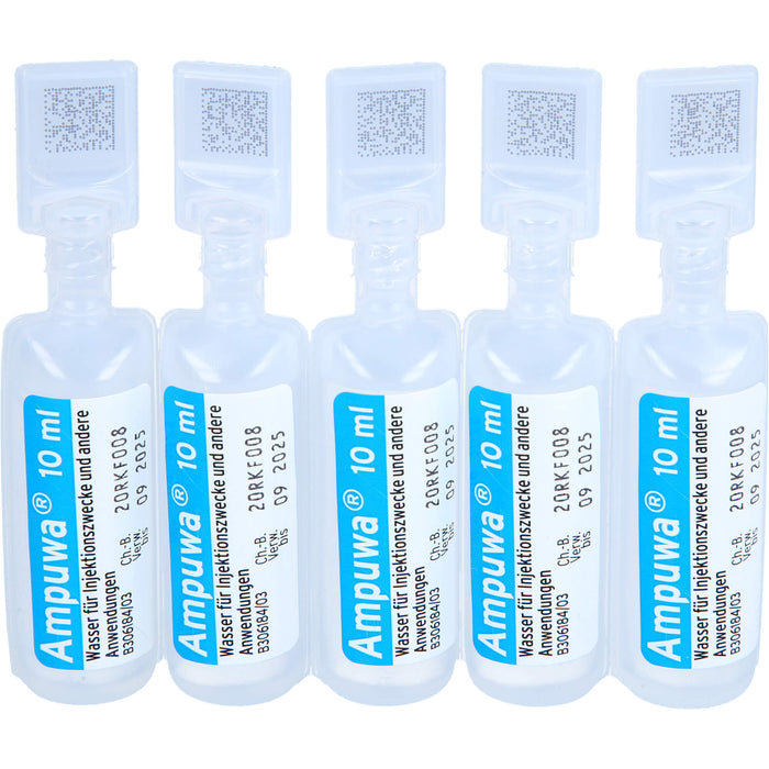 Ampuwa , Lösungsmittel zur Herstellung von Parenteralia Polyethylenampullen, 10 ml, 200 ml Lösung