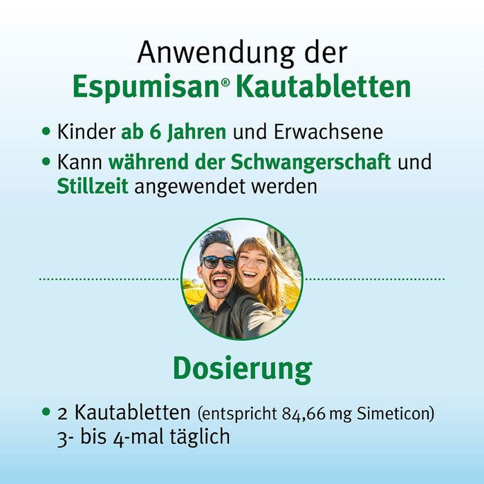 Espumisan Kautabletten bei Blähungen, 20 St. Tabletten