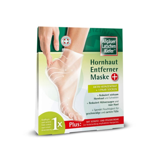 Allgäuer Latschenkiefer Hornhaut Entferner Maske Plus Aktiv-Konzentrat + 1 Paar Socken, 1 St. Kombipackung