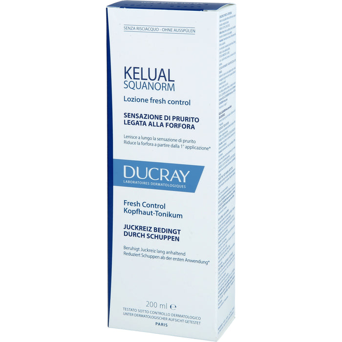 DUCRAY Kelual Squanorm Kopfhaut-Tonikum beruhigt Kopfhaut und reduziert Schuppen, 200 ml Lösung