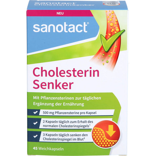 Sanotact Cholesterin Senker Weichkapseln, 45 St. Kapseln