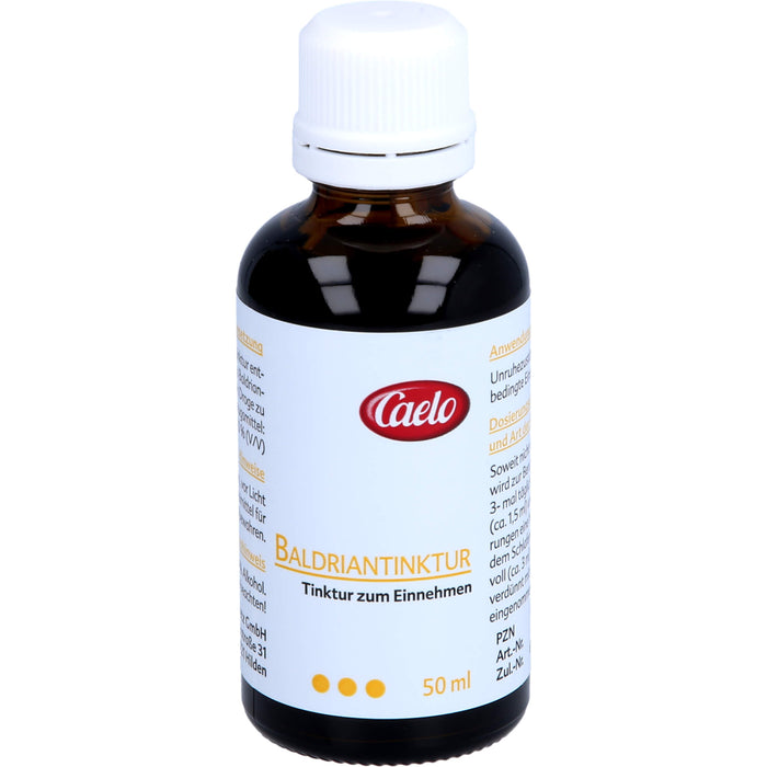 Caelo Baldriantinktur zur Beruhigung bei Einschlafstörungen, 50 ml Lösung
