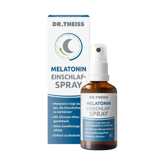 DR. THEISS Melatonin Einschlaf-Spray zur Verkürzung der Einschlafzeit, 50 ml Lösung