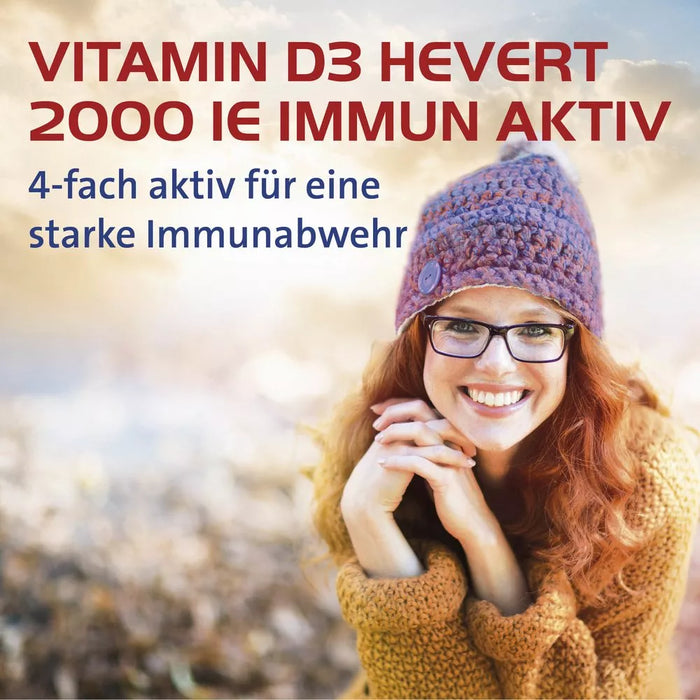 Vitamin D3 Hevert 2000 IE Immun Aktiv, 60 St. Kapseln