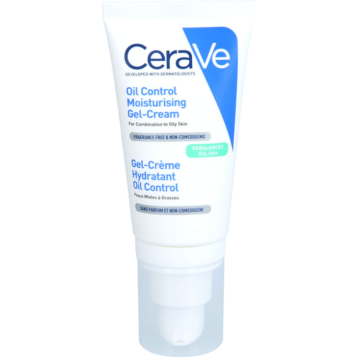 CeraVe mattierende feuchtigkeitsspendende Gel-Creme für Mischhaut bis fettige Haut, 52 ml Creme