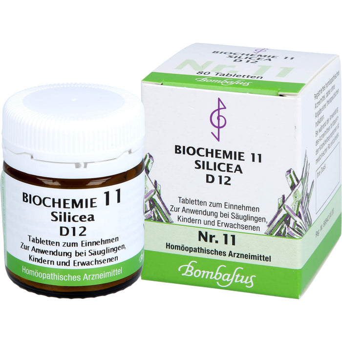 Bombastus Biochemie 11 Silicea D12 Tabletten, 80 St TAB