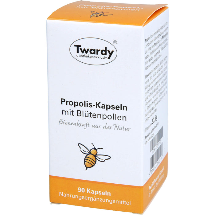 Twardy Propolis Kapseln mit Blütenpollen, 90 St. Kapseln