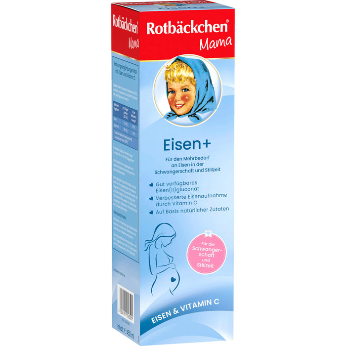 Rotbäckchen Mama Eisen+ Saft, 450 ml Lösung