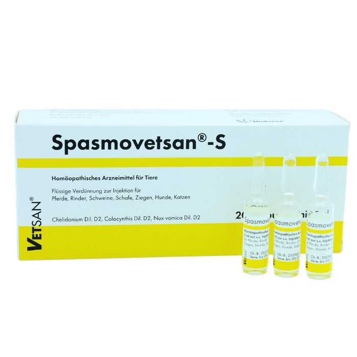 Spasmovetsan-S, 20 St. Ampullen