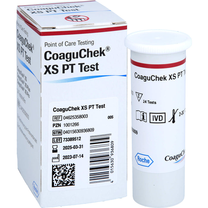 CoaguChek XS PT Teststreifen, 24 St. Teststreifen
