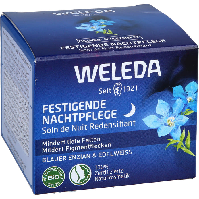 WELEDA festigende Nachtpflege mindert tiefe Falten und Pigmentflecken, 40 ml Creme