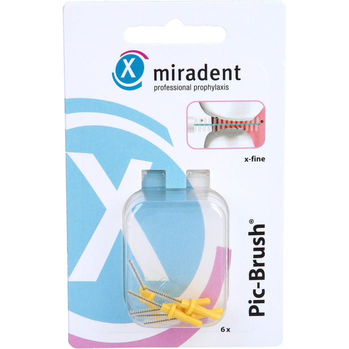 Pic-Brush Ersatzbürsten x-fein gelb, 6 St ZBU