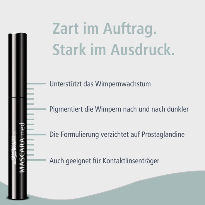 medipharma cosmetics Mascara med intensiv schwarz, 1 St. Stift