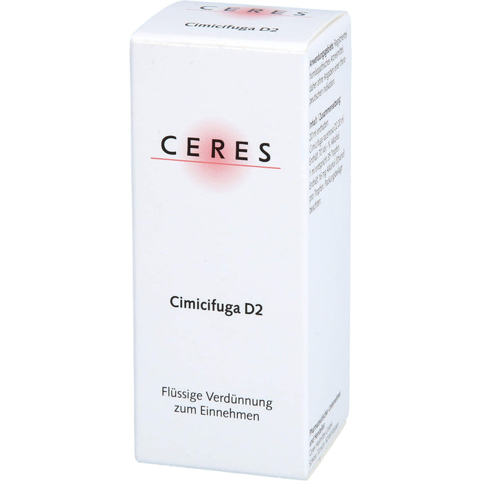 CERES Cimicifuga D2 Dil., 20 ml Lösung