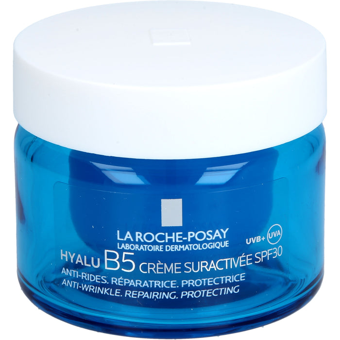 La Roche-Posay Hyalu B5 Suractivated Cream LSF 30 Anti-Falten-Pflege, regenerierend, schützend Nachfüllpack, 50 ml Creme