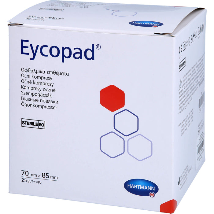 EYCOPAD AUGEN 70X85 STERIL, 25 St KOM