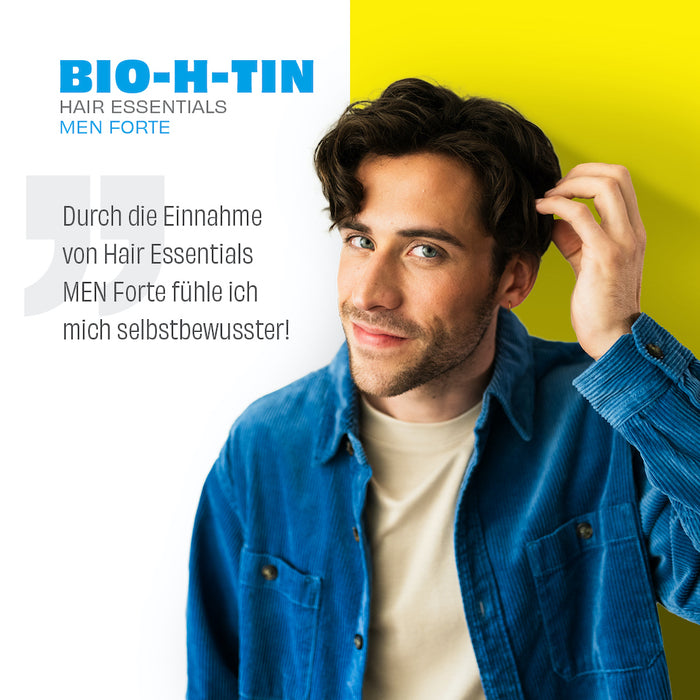 BIO-H-TIN Hair Essentials Men forte: Abgestimmte Nährstoffkombination für Männerhaare, 30 St. Kapseln
