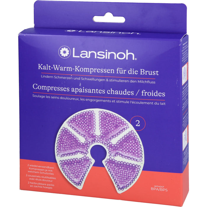 Lansinoh Kalt-Warm-Kompressen für die Brust, 2 St. Kompressen