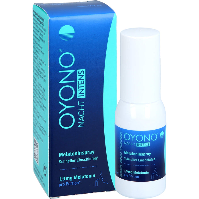 OYONO Nacht Intens Melatoninspray mit 1,9 mg Melatonin, 30 ml Lösung