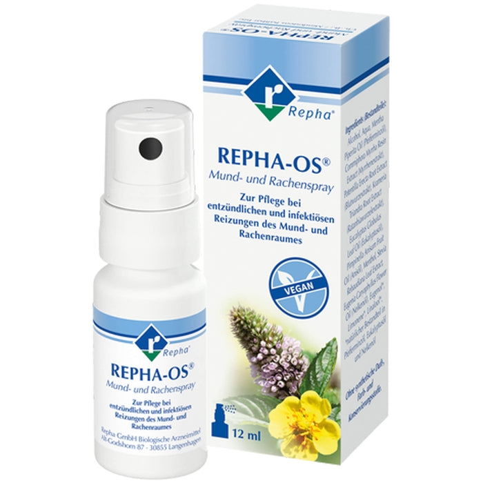 REPHA-OS Mundspray natürliche Mund- und Rachenpflege, 12 ml Lösung