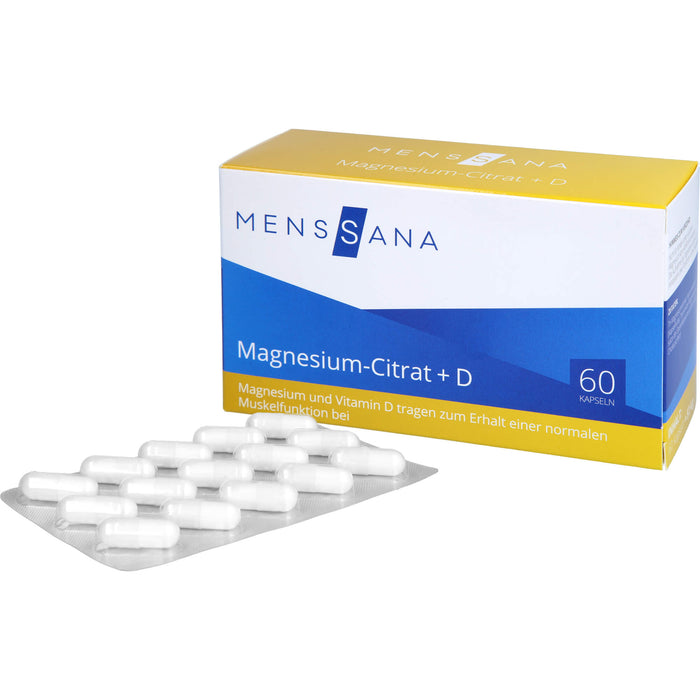 Magnesium-Citrat + D MensSana , 60 St. Kapseln