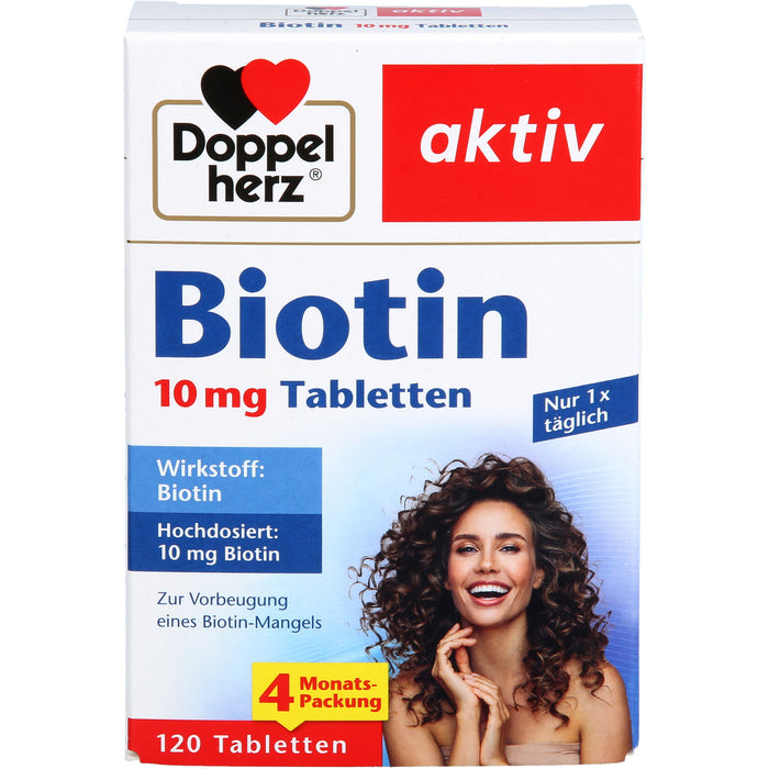 Doppelherz aktiv Biotin 10 mg Tabletten, 120 St. Tabletten