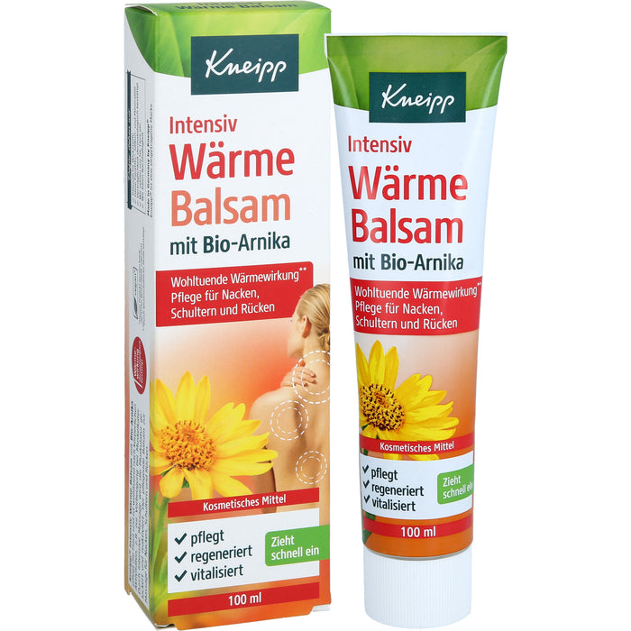 Kneipp Intensiv Wärmebalsam mit Bio-Arnika Pflege für Nacken, Rücken und Schultern, 100 ml Balsam