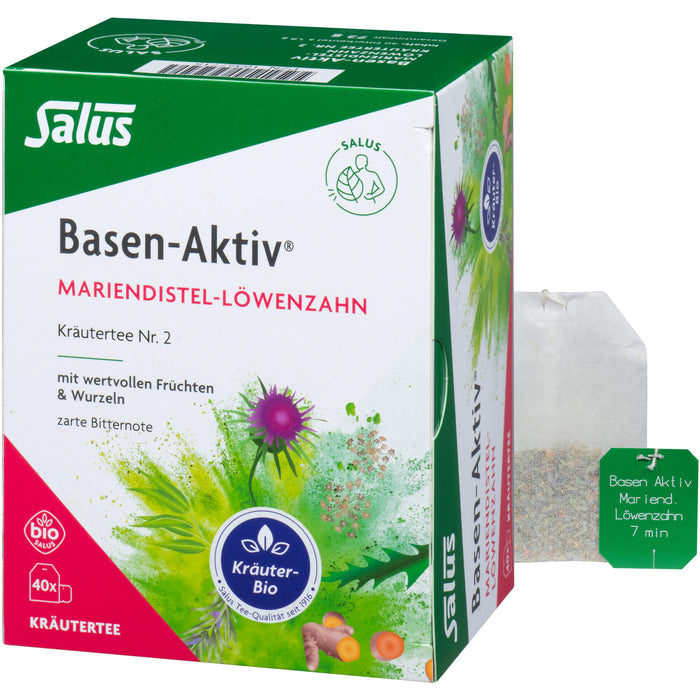 Salus Basen-Aktiv Tee Nr. 2 Mariendistel-Löwenzahn bio, 40 St. Beutel