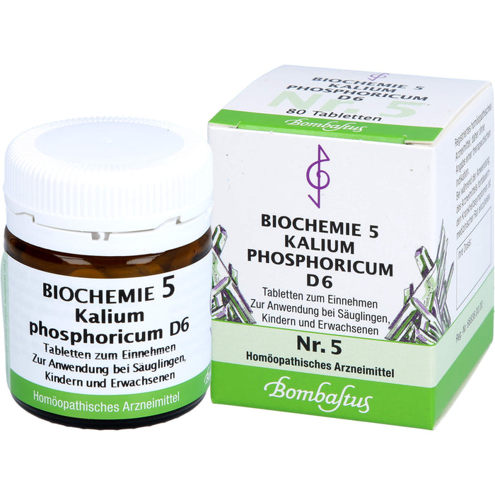 Bombastus Biochemie 5 Kalium phosphoricum D6 Tabletten, 80 St. Tabletten