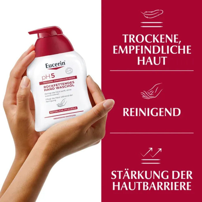 Eucerin pH5 Hand-Waschöl für empfindliche, trockene Haut, 250 ml Öl