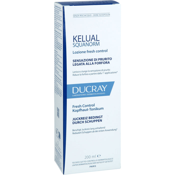 DUCRAY Kelual Squanorm Kopfhaut-Tonikum beruhigt Kopfhaut und reduziert Schuppen, 200 ml Lösung