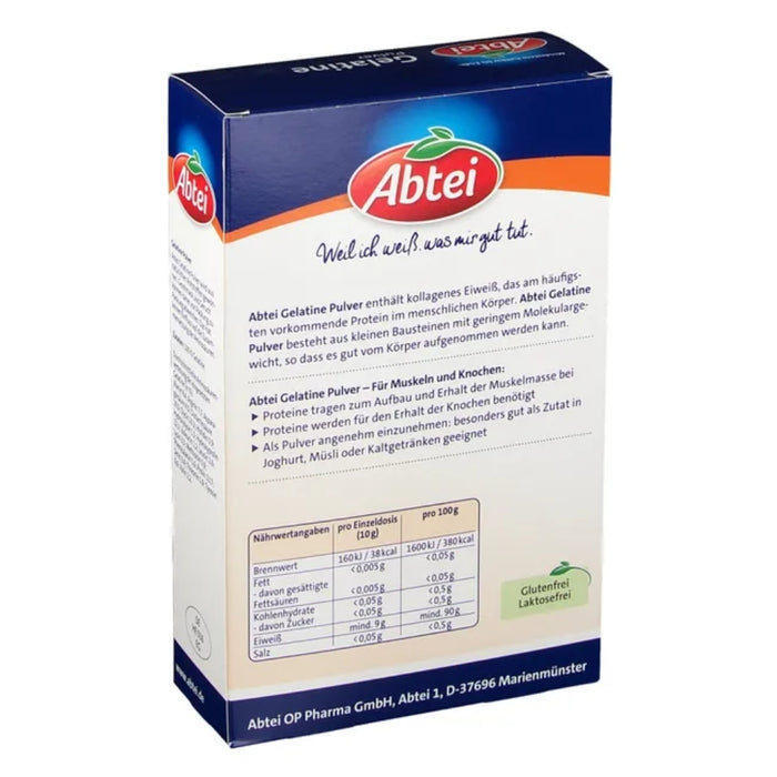 Abtei Gelatine Plus Pulver für Muskeln und Knochen, 250 g Pulver